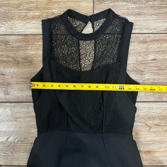 Reiss Casablanca Black Mini Cocktail Lace Dress Size 4 Sheath Dress - Picture 12 of 16